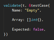 Structured test cases