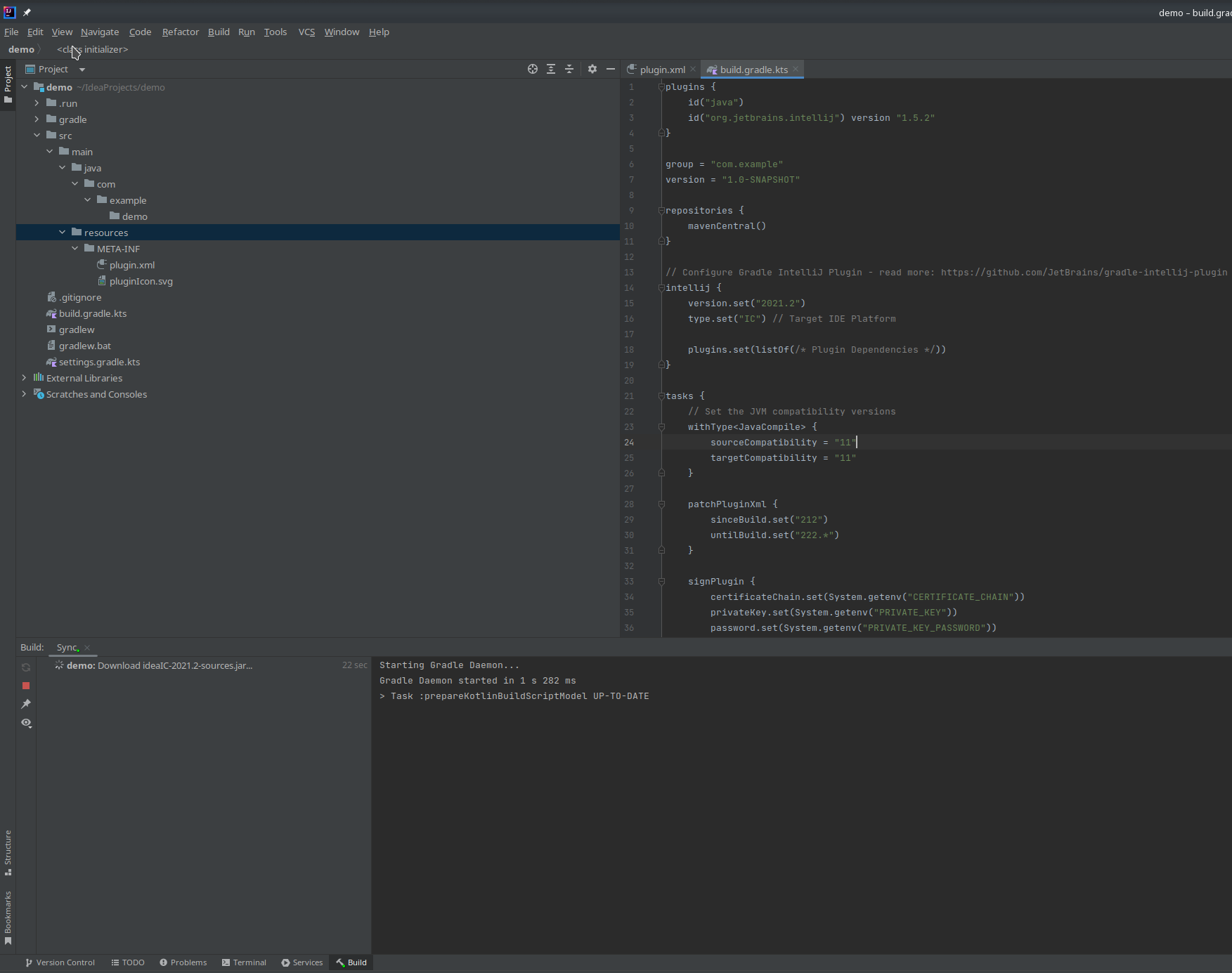 Initial file structure of a plugin. Initial file structure of a plugin.